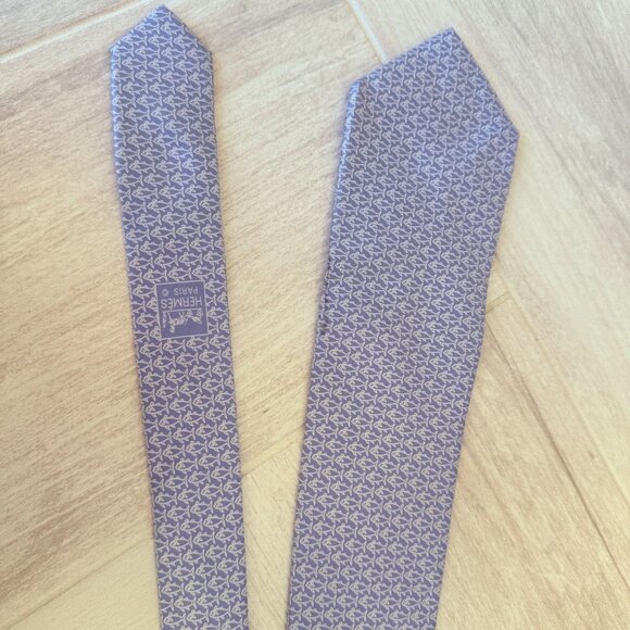 Hermes Faconnee H Tie Blue – MAISON de LUXE 100% Authentic Hermes Rare Baby Blue Tie 5509 UA - Great Condition